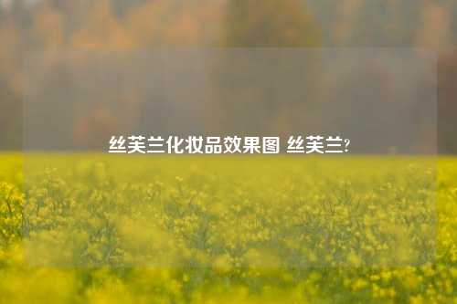 丝芙兰化妆品效果图 丝芙兰?