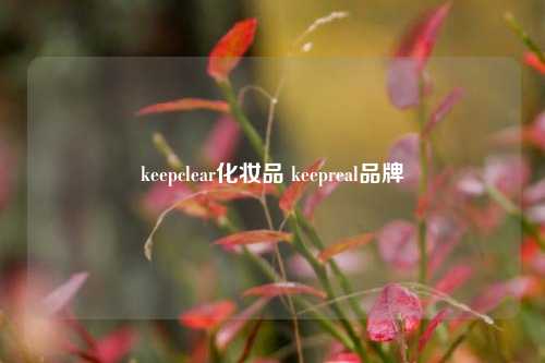 keepclear化妆品 keepreal品牌