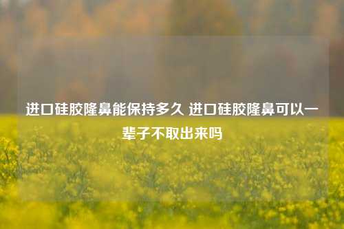 进口硅胶隆鼻能保持多久 进口硅胶隆鼻可以一辈子不取出来吗