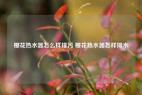 樱花热水器怎么样排污 樱花热水器怎样排水