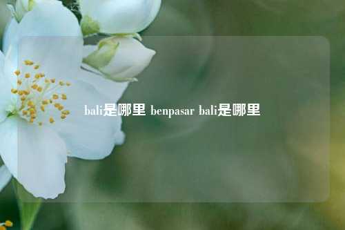 bali是哪里 benpasar bali是哪里